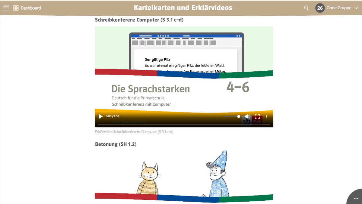 Erklärvideos Spachstarken digione Sprachstarken 5 6