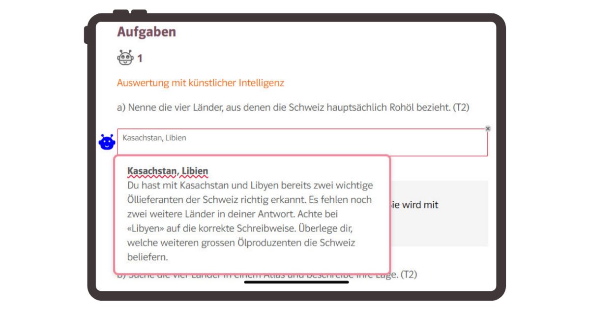 KI Antwort Terra digi One Tablet